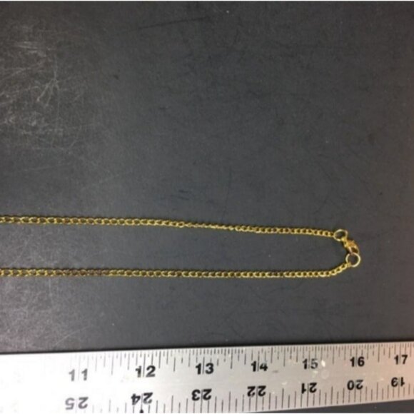 Long Retro Necklace 31 In Gold Chain Black Cube Round Faceted Crystal Classic - Picture 6 of 6